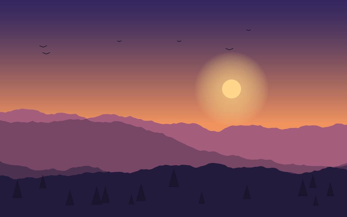Landschaftsillustration