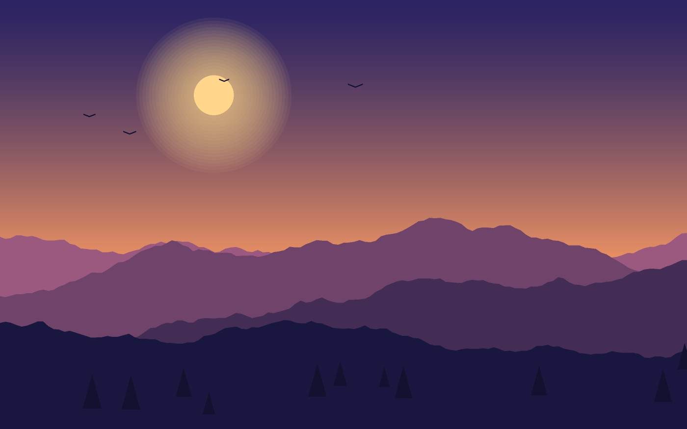 Landschaftsillustration