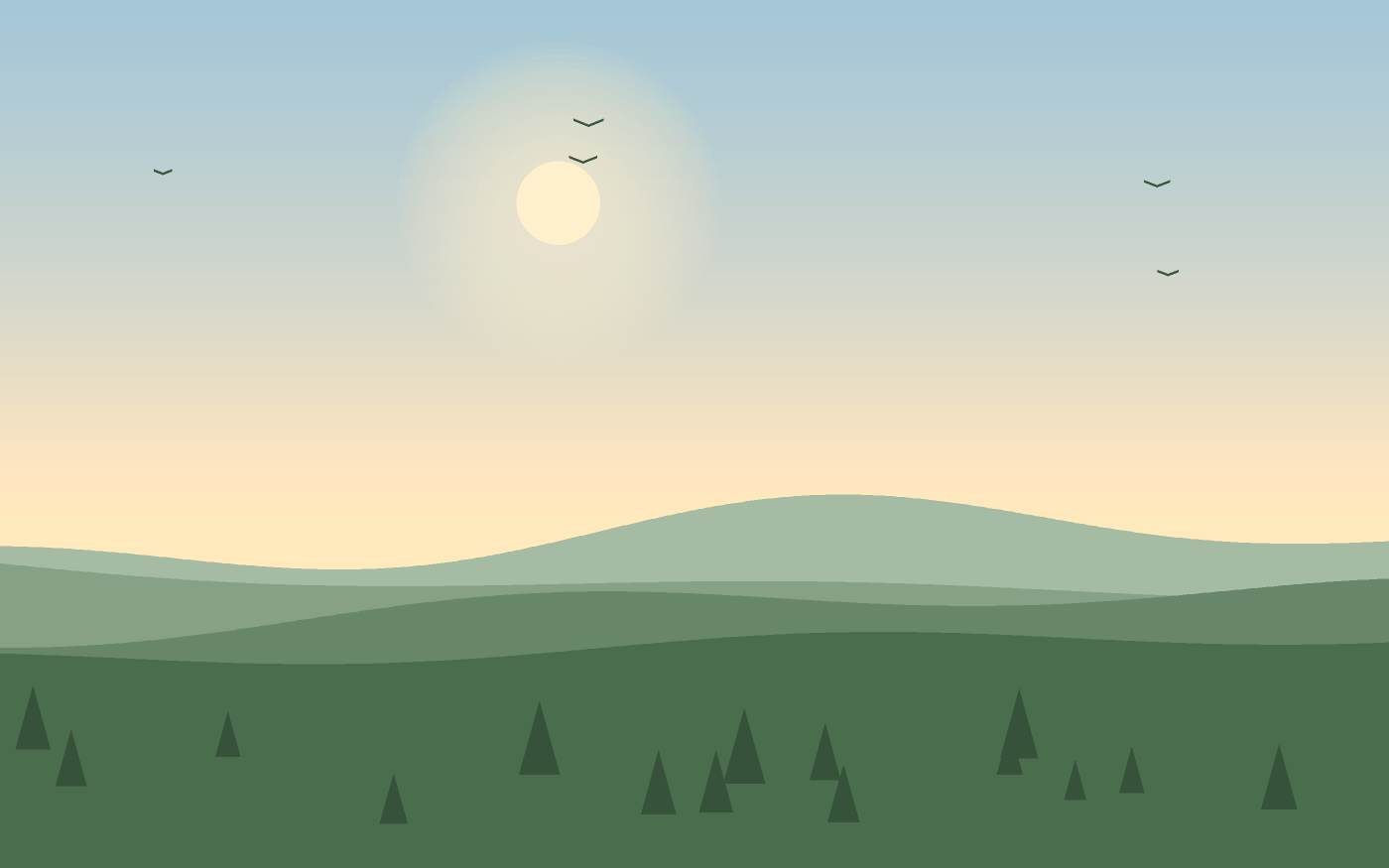 Ilustración de un paisaje
