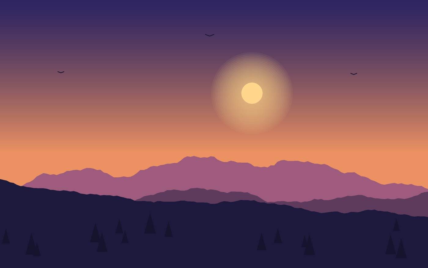Landschapsillustratie